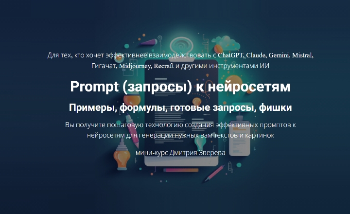 Prompt(запросы)кнейросетям