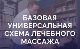Базовая универсальная схема лечебного массажа