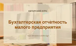Бухгалтерская отчетность малого предприятия