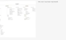 Чек-лист состава чертежей