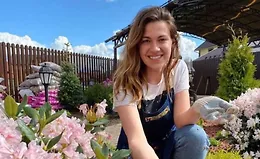 Цветник на солнце