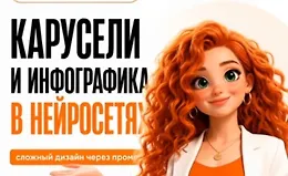 Карусели и инфографика в нейросетях
