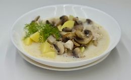 Крем-суп с грибами и сырками logo