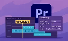 Подготовка монтажа к отправке звукорежиссеру в Premiere Pro