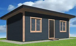 Проект каркасной бытовки 8 х 3