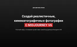 Создай реалистичные, кинематографичные фотографии с Midjorney v6