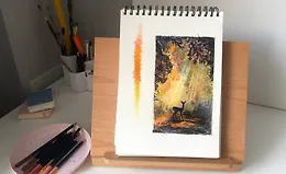 Спецэффекты цветными карандашами