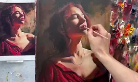 Акриловый портрет. Фламандский метод