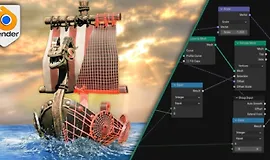 Blender Geometry Nodes — Лодки