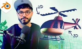 Blender Grease Pencil: Объединение 3D и 2D-анимации