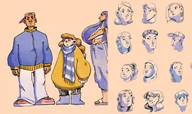 Дизайн персонажей со стилизованной анатомией