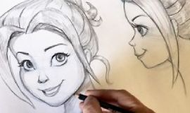 Как рисовать Дисней-подобные женские лица logo