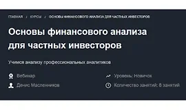 Основы финансового анализа для частных инвесторов