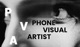 Phone visual artist. Визуальный артист с телефоном logo
