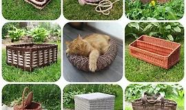 Плетение овальных и прямоугольных изделий, третья ступень обучения