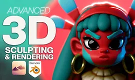 Продвинутый курс по 3D-скульптингу и рендерингу с использованием Nomad Sculpt и Blender