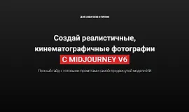 Создай реалистичные, кинематографичные фотографии с Midjorney v6