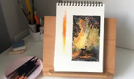 Спецэффекты цветными карандашами