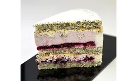Торт Маковый с ягодой