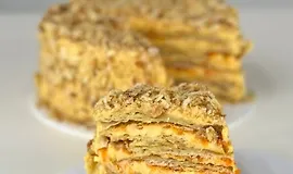 Торт наполеон с тыквенным кремом