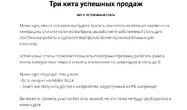Три кита успешных продаж. Кит 2. Устойчивый стиль