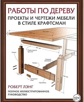 Работы по дереву. Проекты и чертежи мебели в стиле крафтсман