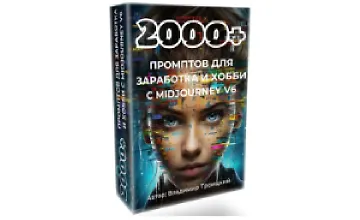 Изображение курса 2000+ промтов для заработка и хобби с midjourney v6