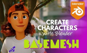 Изображение курса BASEMESH: Быстро создавай стилизованных персонажей в Blender