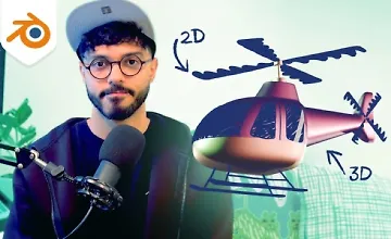 Изображение курса Blender Grease Pencil: Объединение 3D и 2D-анимации