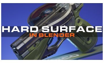 Изображение курса Hard Surface в Blender (Части 1–2)