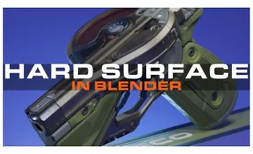 Изображение курса Hard Surface в Blender (Части 1–2)