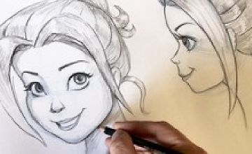 Как рисовать Дисней-подобные женские лица logo