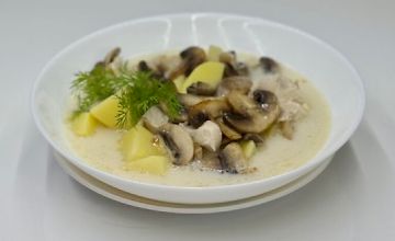 Изображение курса Крем-суп с грибами и сырками