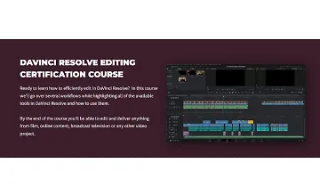 Изображение курса Курс сертификации по редактированию в DaVinci Resolve