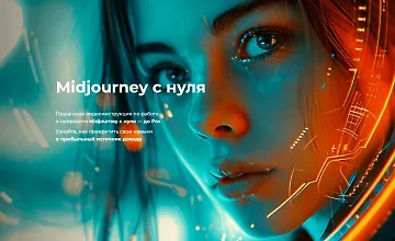 Изображение курса Midjourney с нуля