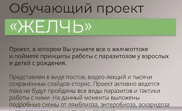 Изображение курса Обучающий проект Желчь