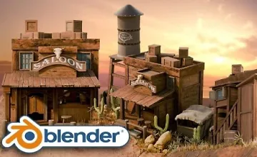 Изображение курса Овладейте Blender 3D, создавая сцены Дикого Запада