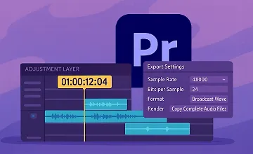 Изображение курса Подготовка монтажа к отправке звукорежиссеру в Premiere Pro