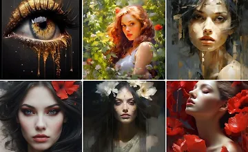 Изображение курса Портрет маслом по референсам нейросети