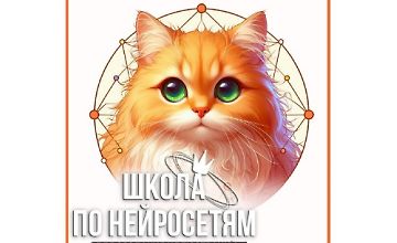 Школа по нейросетям для создания иллюстрации  logo