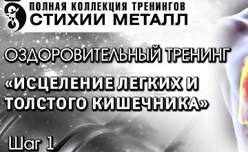 Тренинг «Стихия Металл‎». Шаг №1. Исцеление легких и толстого кишечника logo