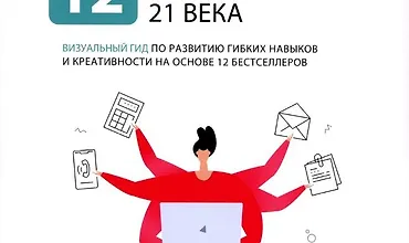 Изображение курса 12 soft skills 21 века. Визуальный гид по развитию гибких навыков и креативности на основе 12 бестселлеров