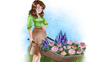 Изображение курса 4 шага к цветнику