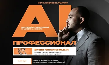 Изображение курса AI-профессионал 4.0