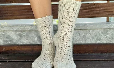 Изображение курса Ажурные носочки крючком
