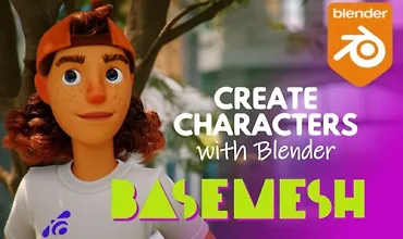 Изображение курса BASEMESH: Быстро создавай стилизованных персонажей в Blender