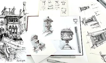 Изображение курса Bella Grafica! Архитектурный скетчинг
