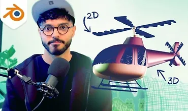 Изображение курса Blender Grease Pencil: Объединение 3D и 2D-анимации