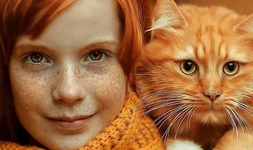 Изображение курса Девочка и кошка. Фотореализм