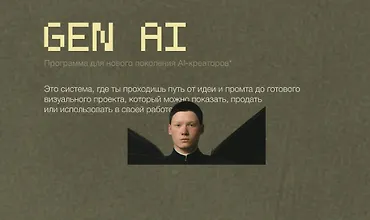 Изображение курса GEN AI Программа для нового поколения AI-креаторов